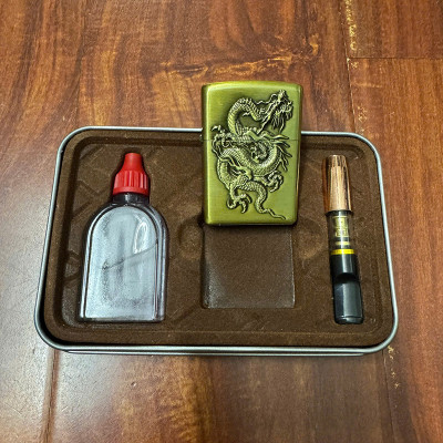 Set Vỏ Hột Quẹt Bật Lửa Xăng Đá Và Đầu Tẩu Lọc 3001-15 Tiện Lợi - Nhiều Hình