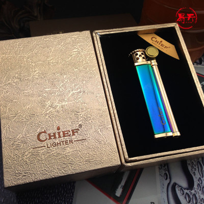 Vỏ Hột Quẹt Bật Lửa xăng đá Chief CF-002 thiết kế đẹp độc lạ - dùng xăng bấc đá cao cấp