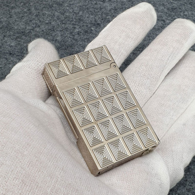 Vỏ Hột Quẹt Bật Lửa Gas Đá Upon Ô Vuông Nổi DP-59B