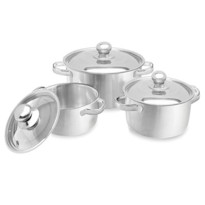 Bộ nồi inox 1 đáy SATO ST01-21 - Kiểu dáng sang trọng, hiện đại, nấu ăn tiện dụng, đa dạng kích cỡ: 16cm - 18cm - 24cm. Chất liệu inox cao cấp không bị oxy hoá, bền đẹp, sáng bóng an toàn cho sức khỏe - Miễn phí vận chuyển toàn quốc - Hàng chính hãng