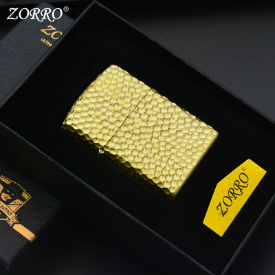 Vỏ Hột Quẹt Bật Lửa Xăng Đá Zorro Z139 Thiết Kế Độc Lạ -Màu Vàng