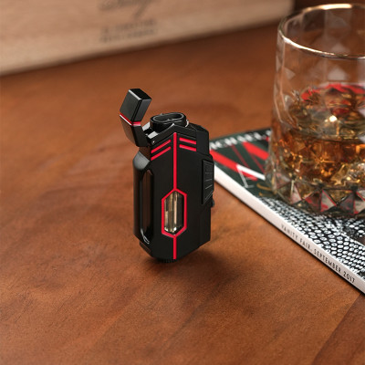 Vỏ Hột Quẹt Bật Lửa Gas  COB-160 Khò 2 Tia Mạnh Mẽ Nhìn Rõ Lượng Gas - Nhiều Màu