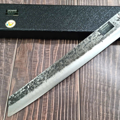 DAO BẾP PHÚC SEN -  DAO BẾP SASHIMI MẶT HOA VĂN MÃ Sk1 N4