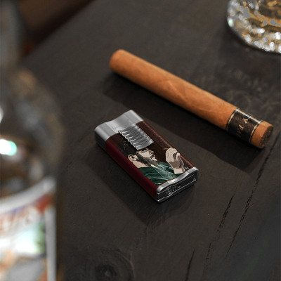 Vỏ Hộp Quẹt Bật Lửa Gas Khò 1 Tia RAG-1157 Tích Hợp Kệ Gác Và Đục Xi--Ga Tiện Lợi - Nhiều Hình