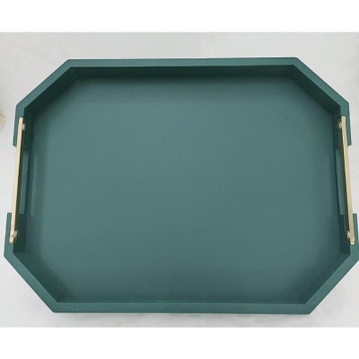 Khay đựng cốc chén màu xanh cổ vịt