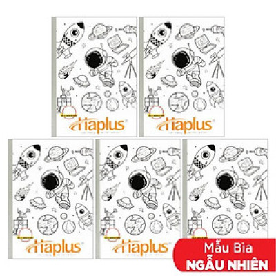 Combo 5 Tập Chill Kẻ Ngang Có Chấm 120 Trang ĐL 58-60g/m2 - Haplus 5792 (Mẫu Màu Giao Ngẫu Nhiên)