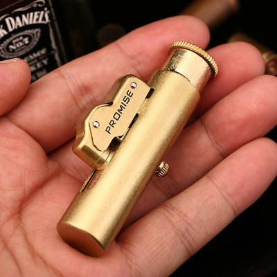 Vỏ Hột Quẹt Bật Lửa Xăng Đá PROMISE BNC016 thiết kế nhỏ gọn đánh lửa tự động độc lạ - dùng xăng bấc đá cao cấp