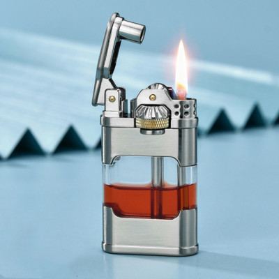 Vỏ Hột Quẹt Bật Lửa Xăng Bấc Đá Lộ Thiên Hiển Thị Mức Nhiên Liệu Đẹp Độc Lạ Tiện Dụng Chief CF232 - Nhiều Màu