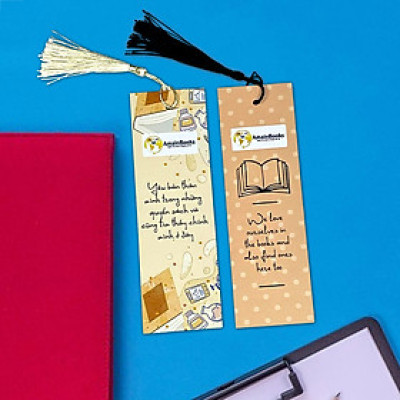 Bookmark đánh dấu sách truyền cảm hứng có tua rua Amain Books