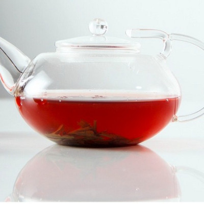  Ấm trà thủy tinh chịu nhiệt 600ml tay thủy tinh cách điệu 