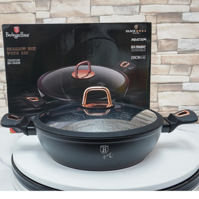 Nồi chảo có nắp 2 quai cầm Berlinger Haus BH/1640N 28cm Hàng chính hãng
