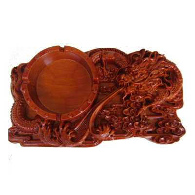 Gạt Tàn Nguyên Khối TOKDODO Gỗ Tự Nhiên Siêu Dày