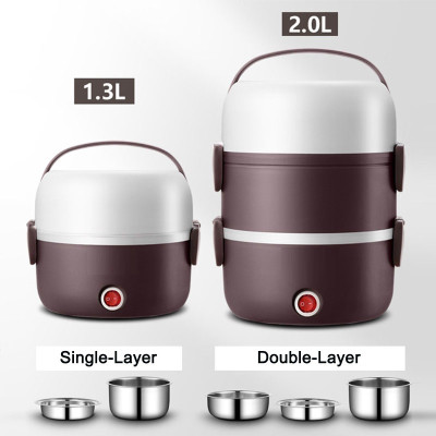 Hộp Cơm Điện Cặp Lồng Điện Hâm Cơm Tự Động 3 Tầng PS-103 - Màu Ngẫu Nhiên - Hàng Chính Hãng