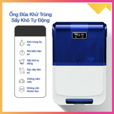 Ống đựng đũa khử trùng tia UV - Ống đựng đũa sấy khô tự động treo tường, Hàng Chính Hãng