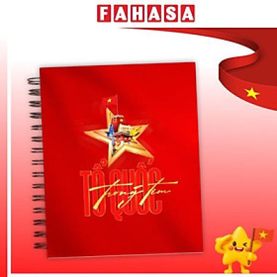 Sổ Gáy Xoắn A80 - Tổ Quốc Trong Tim - Bìa Đỏ
