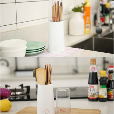 Ống bảo quản đũa thìa có nắp đậy,thiết kế sang trọng, tiện lợi dùng trong nhà bếp hoặc nhà hàng, khách sạn - Hàng nội địa Nhật Bản |#Made in Japan|