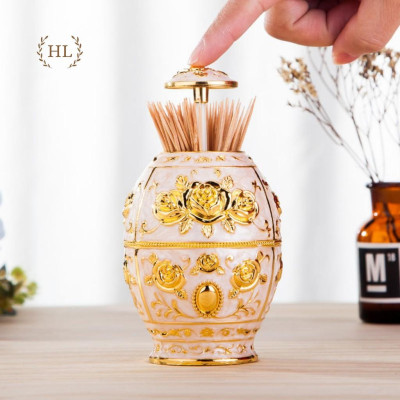 Lọ đựng tăm đồng | LỌ ĐỰNG TĂM THÔNG MINH | HŨ ĐỰNG TĂM THÔNG MINH HỢP KIM HOA VĂN TÂN CỔ ĐIỂN