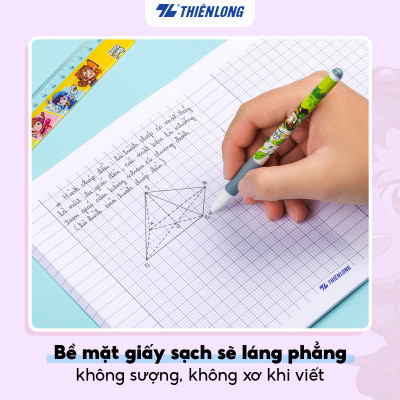 Tập học sinh 48 trang 4 ô ly vuông 2.5mm 100gsm Thiên Long - Akooland thế giới học cụ thần kỳ - Mẫu ngẫu nhiên