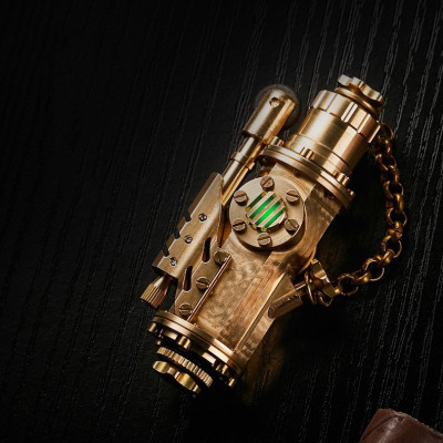 Vỏ Hột Quẹt Bật Lửa Z-7 Thiết Kế Thủ Công Kiểu Dáng Độc Lạ Màu Vàng - Dùng Xăng Bấc Đá Cao Cấp