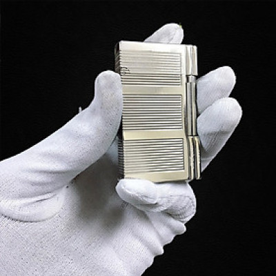 Vỏ Hột Quẹt Bật Lửa Upon Gas Đá D104T Họa Tiết Kẻ Ngang Đẹp Độc Lạ - Dùng Gas Đá Cao Cấp