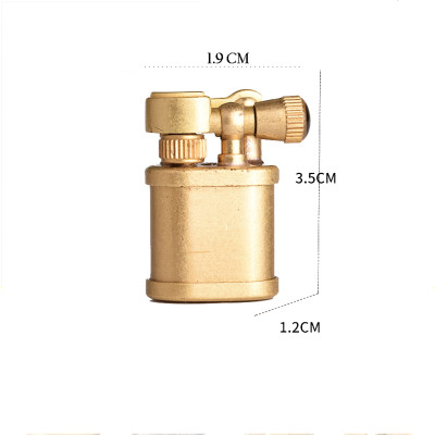 Vỏ Hột Quẹt Bật Lửa Thủ Công TC1703 Kiểu Dáng Nhỏ Gọn Bằng Đồng Cực Chất - Màu Vàng