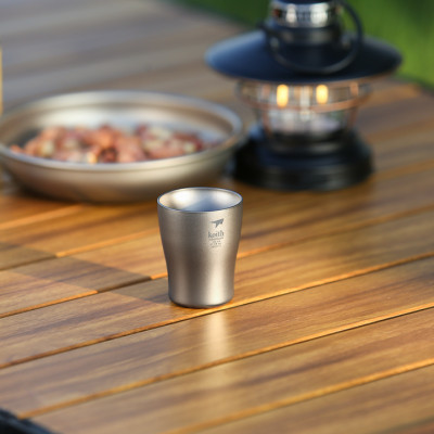 Bộ cốc uống rượu Titanium Wine Cup 10ml KEITH Ti9304 10ml (Bộ 2 chiếc)