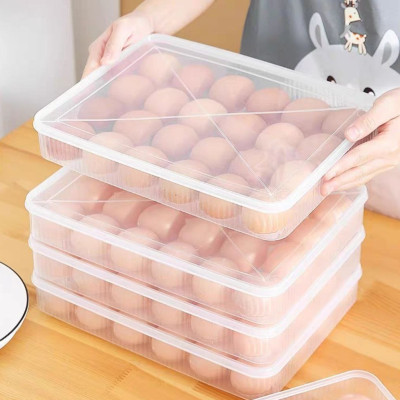 combo khay đựng trứng 24 quả có nắp đậy tiện dụng cao cấp