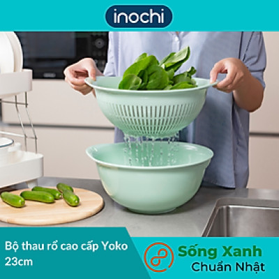 Bộ Thau Rổ Nhựa Cao Cấp Yoko INOCH - Nhựa Cao Cấp Chắc Chắn Sang Trọng, Gọn Gàng, An Toàn Cho Sức Khoẻ