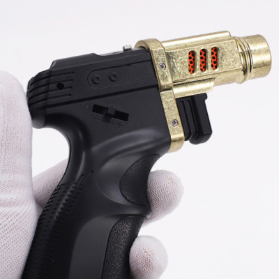 Vỏ Hột Quẹt Bật Lửa khò 1 tia cực mạnh Lubinski YJA10004 thiết kế đẹp độc lạ - dùng gas cao cấp ( giao màu ngẫu nhiên )