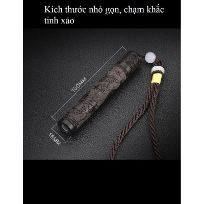 Bật Lửa Điện Thổi Vỏ Gỗ Đàn Hương - Sạc Điện USB Tiện Lợi