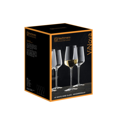 Bộ 4 ly rượu vang trắng Nachtmann ViNova - Hàng chính hãng Đức