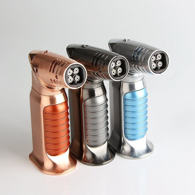 Vỏ Hộp Quẹt Bật Lửa Khò 4 Tia Jobon ZB-393, Có Chế Độ Rảnh Tay Tiện Lợi - Dùng Gas Cao Cấp ( Nhiều Màu)