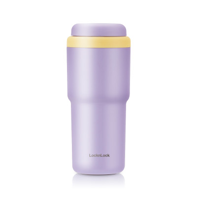 Ly giữ nhiệt LocknLock 480ml Daily Macaron Tumbler màu tím LHC3292GRP, Hàng chính hãng thép không gỉ 316L - JoyMall