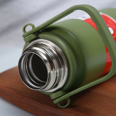 Bình Giữ Nhiệt Cup Inox 316 Nắp Kèm Cốc Có Tấm Lọc Trà, Tay Cầm Tiện Lợi - giao mầu ngẫu nhiên