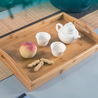 KHAY TRÀ GỖ TRE CAO CẤP CÓ TAY CẦM | KHAY TAY BẰNG