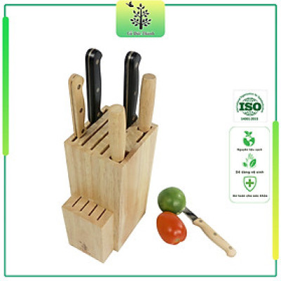 Giá cắm dao kéo size lớn | Gỗ Đức Thành 20391 | Thiết kế thông minh, tiện dụng, dễ vệ sinh