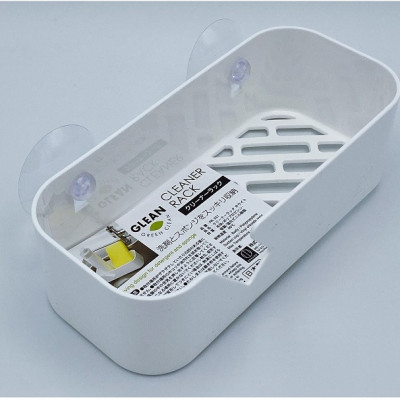 Giá để xà bông, mút rửa chén dạng lưới nội địa Nhật Bản, khay kết hợp với hai núm hít chân không nên rất chặt khi treo trên tường - nội địa Nhật Bản 