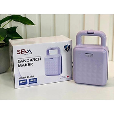 Máy Nướng Bánh Mì Sandwich SK560 Bữa Sáng Nhanh Gọn, Bánh Mì Chín Nhanh Đều Chống Dính