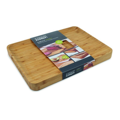 Joseph Joseph - Thớt tre cao cấp Cut & Carve Bamboo Chopping Board 601428