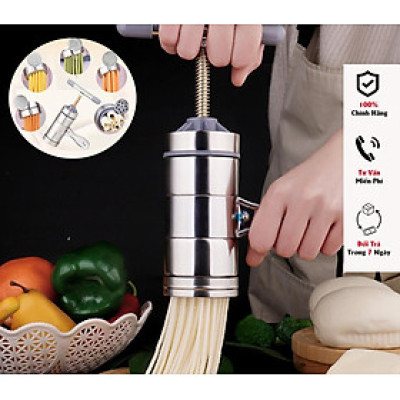 Dụng Cụ Làm Bún Inox 5 Lưỡi Cắt - Máy Làm Bún Tươi Mỳ Sợi Chân Châu Inox 5 Đầu Tiện Dụng