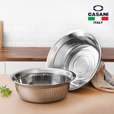  Chậu Inox Casani Mega Bowl 40cm, Italia hàng chính hãng