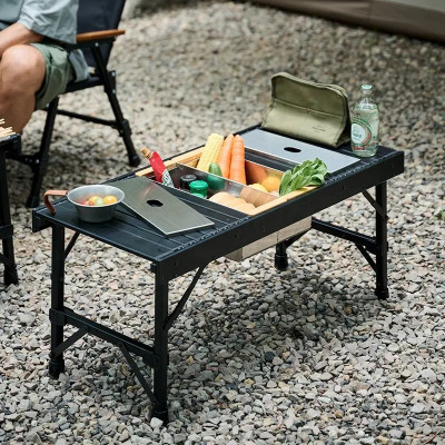 Hộp đựng đồ cắm trại bằng thép không gỉ cho bàn IGT NatureHike CNH22SN013