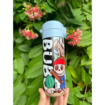 Bình giữ nhiệt LABUBU inox 304 nắp bật tiện lợi cho bé 500ml - giao họa tiết ngẫu nhiên