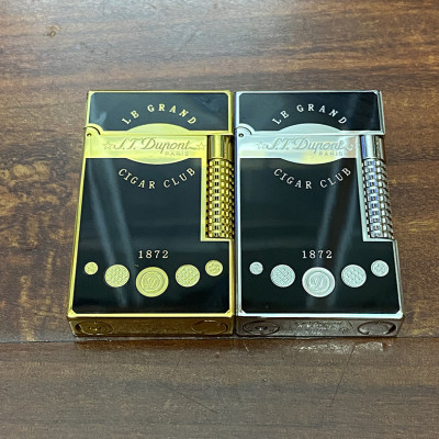 Vỏ Hột Quẹt Bật Lửa Gas Đá Upon DP23112 Sơn Mài Đen Viền Vàng - Màu Vàng/Bạc