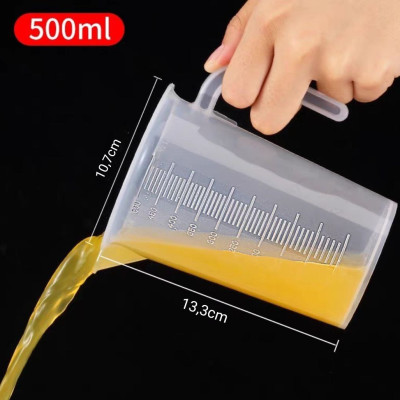 Bộ 2 Ca Đong Nhựa Có Vạch Chia Định Lượng 500ml