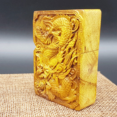 Vỏ Hột Quẹt Bật Lửa Xăng Đá Gỗ Chief CF1049 Thiết Kế Đẹp Độc Lạ - Dùng xăng bấc đá cao cấp