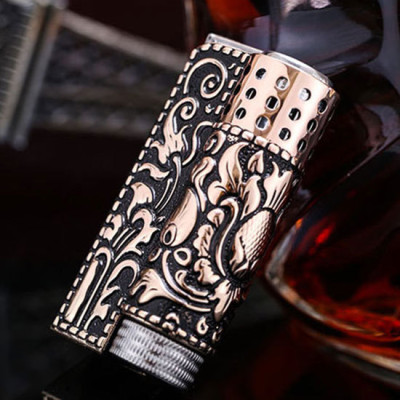 Vỏ Hột Quẹt Bật Lửa Xăng Đá Imco JT001B Thiết Kế Đẹp Đôc Lạ - Dùng Xăng Bấc Đá Cao Cấp