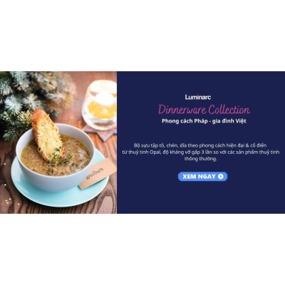 Đĩa Thủy Tinh Oval Luminarc Diwali Đen 25x33CM - bộ 6 đĩa - P0866