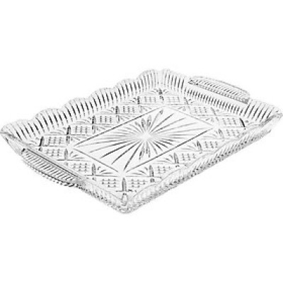 Đĩa pha lê Đức (KT 40 x 26cm) Hàng chính hãng Irris