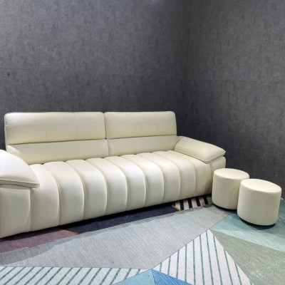 Sofa phòng khách Juno sofa Vikki NK2025 KT 2m2 kèm 2 đôn tròn